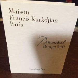 Maison Francis kurkdjian paris Baccarat Rouge 540